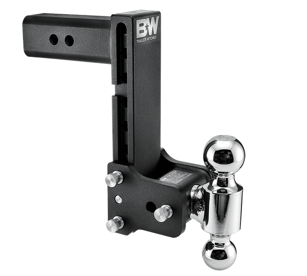 B&W 14.5K 8-1/2" Drop 9" Rise (2-5/16", 2" Balls) Adjustable Ball Mount Hitch For 2-1/2" Recievers  TS20043B - B&W Trailer Hitches