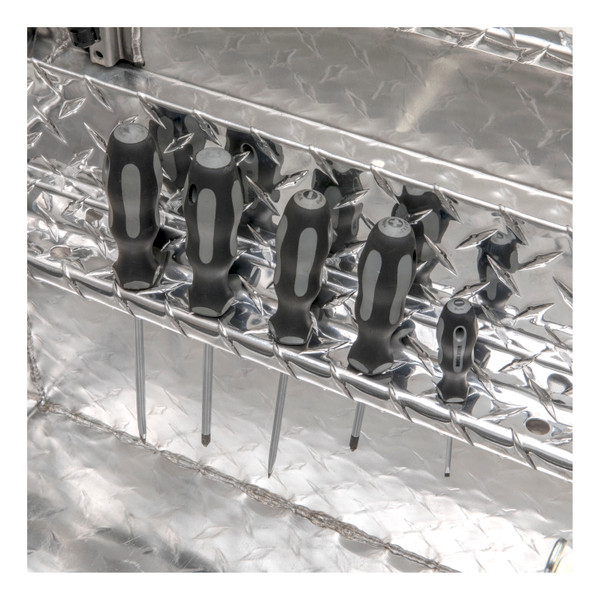 UWS Bright Aluminum 60" Angled Crossover Truck Tool Box TBS-60-A