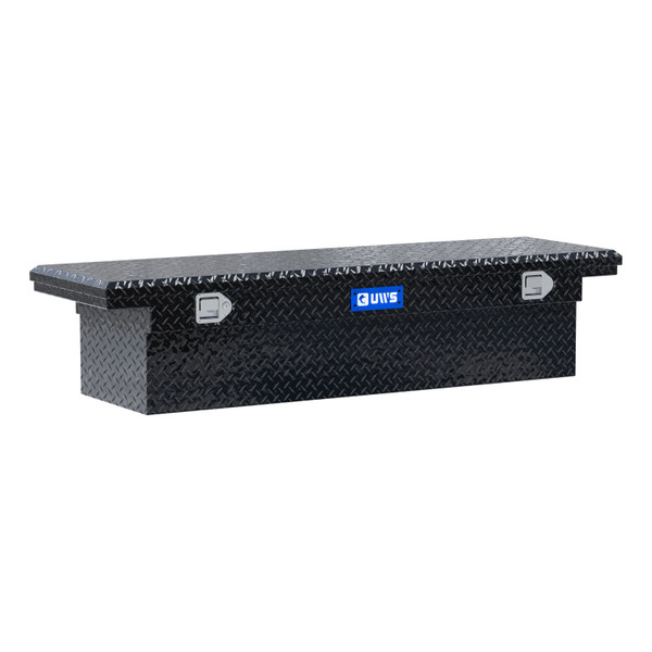 UWS Gloss Black Aluminum 66" Truck Tool Box with Low Profile TBS-66-LP-BLK - UWS