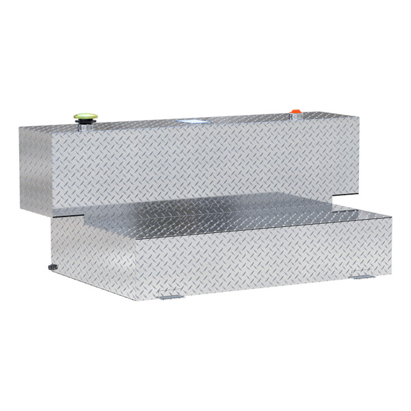UWS Hammerhead-Style 100-Gallon Bright Aluminum L-Shape Transfer Tank TT-100HH - UWS