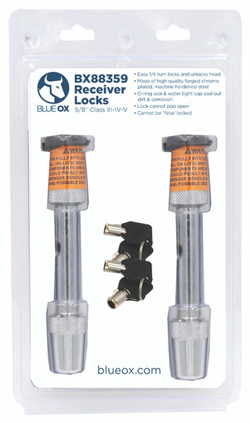 BlueOx Receiver Locks (2) 1/2" BX88359