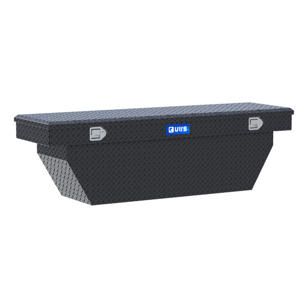 UWS Matte Black Aluminum 69" Deep Angled Crossover Truck Tool Box TBSD-69-A-MB - UWS