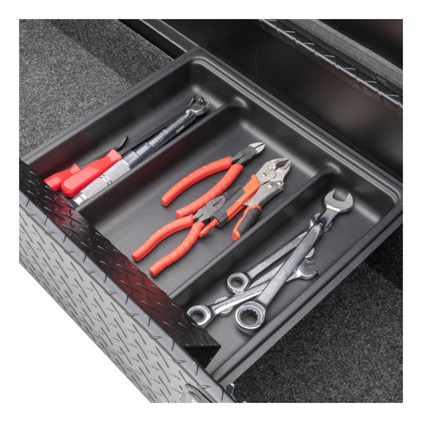 UWS EC50010 Truck Tool Box 72-Inch Matte Black Aluminum with Secure Lock, RigidCore Lid, Dual-Locking Handles