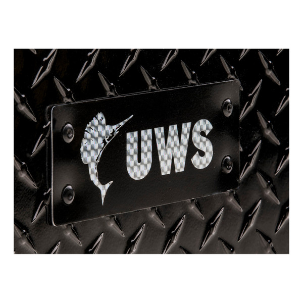 UWS Replacement Rivet-On Black UWS Logo Badge 002-UWSBLACK