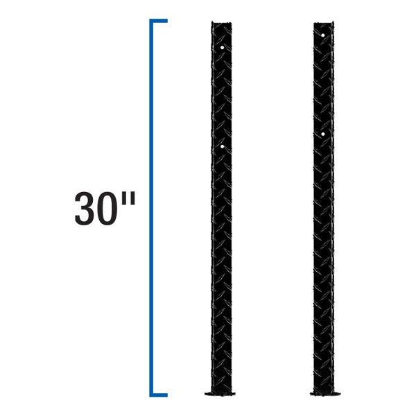 UWS Replacement Black Aluminum Topside Truck Tool Box Leg TBTS-LEGS-BLK