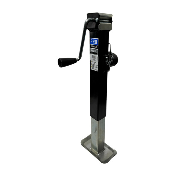 Pro Series 8K 1400860383 Square Side-Mount Trailer Jack, 8,000 lbs. Capacity - Sidewind, 10" Travel - Pro Series