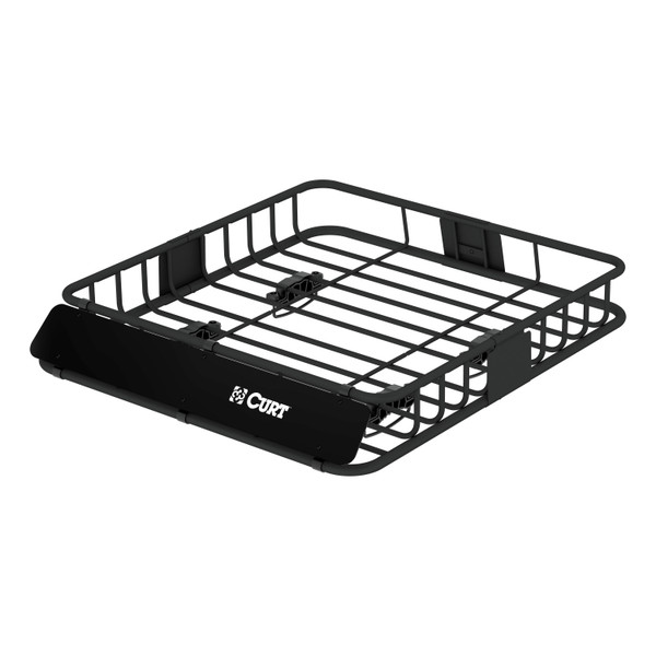 CURT 42" x 37" Black Steel Roof Rack Cargo Carrier Roof Rack - CURT