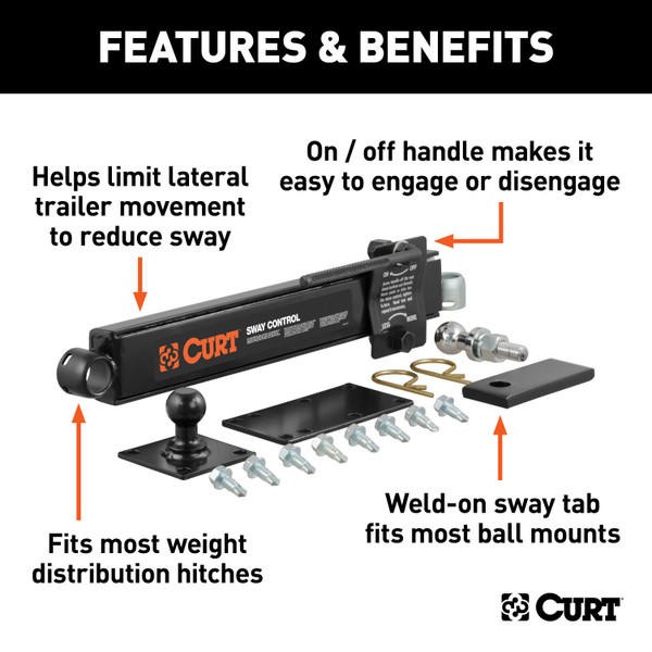 CURT Sway Control Kit Trailer Hitch