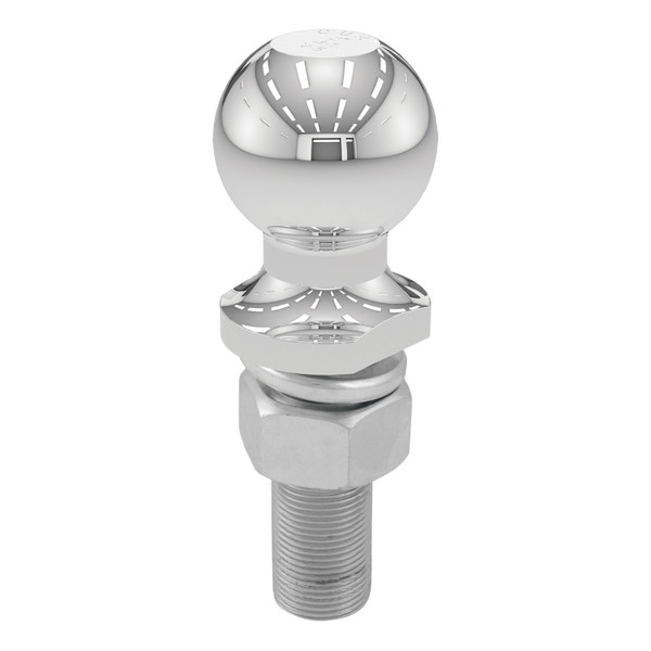 CURT 2" Trailer Ball (1" x 3" Shank, 6,000 lbs., Chrome) Trailer Hitch Ball - CURT