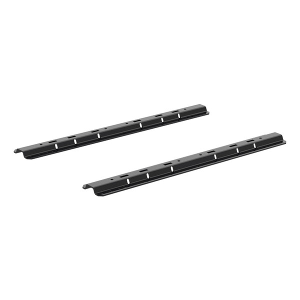 CURT Universal 5th Wheel Base Rails, 25K (Gloss Black) Truck Bed Side Rail - CURT