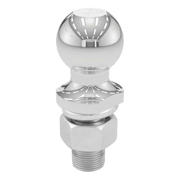 CURT 1-7/8" Trailer Ball (1" x 2-1/8" Shank, 3,500 lbs., Chrome, Packaged) Trailer Hitch Ball