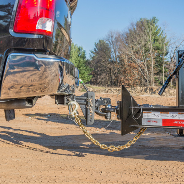 CURT Adjustable Channel Mount with 2-5/16" Ball & Pintle (2-1/2" Shank, 20,000 lbs.) Trailer Hitch Pintle Hook Mount