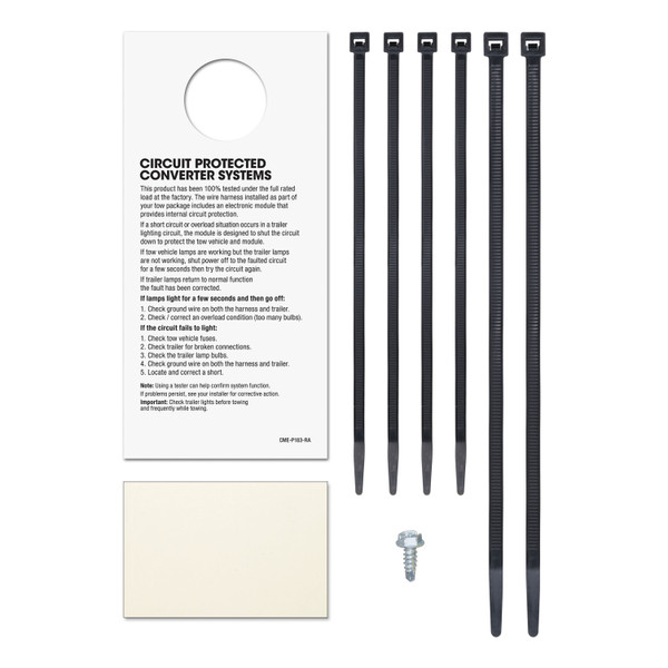 CURT Custom 4-Flat, Select Honda and Acura Vehicles, OEM Tow Package Required Trailer Connector Kit