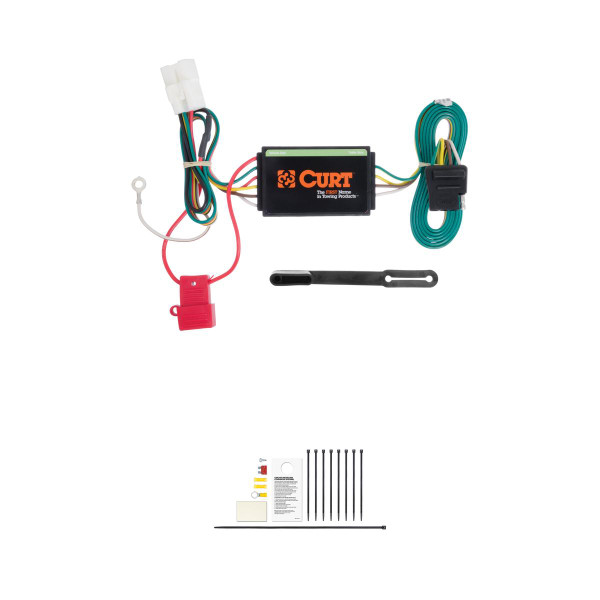 CURT Custom 4-Flat, Select Subaru Vehicles, OEM Tow Package Required Trailer Connector Kit - CURT