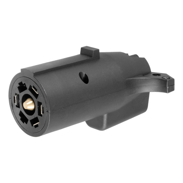 CURT Electrical Adapter (7-Way RV Blade Vehicle to 5-Way Flat Trailer) Trailer Wiring Adapter Connector - CURT