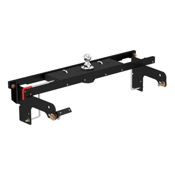 CURT Double Lock Gooseneck Hitch Kit with Brackets, Select Silverado, Sierra Gooseneck Trailer Hitch Mount Kit - CURT