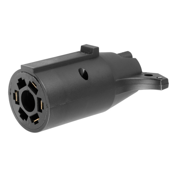 CURT Electrical Adapter (7-Way RV Blade Vehicle to 4-Way Flat Trailer) Trailer Wiring Adapter Connector - CURT
