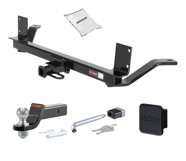 02 - 04 Chrysler Concorde -- 1.25in. CURT Trailer Hitch + Ball Mount + Cover + Lock Kit by CURT HWA637 - CURT