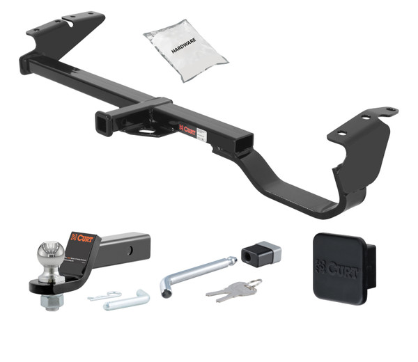 97 - 06 Toyota Camry -- 1.25in. CURT Trailer Hitch + Ball Mount + Cover + Lock Kit by CURT HWA2365 - CURT