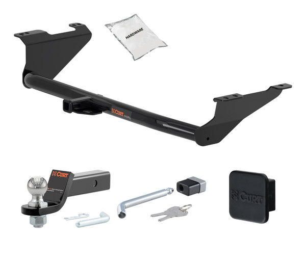 17 - 24 Chrysler Pacifica -- 1.25in. CURT Trailer Hitch + Ball Mount + Cover + Lock Kit by CURT HWA639 - CURT