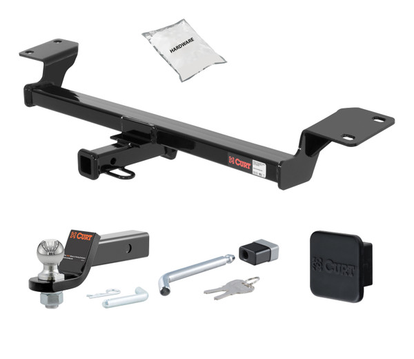 09 - 13 Toyota Matrix -- 1.25in. CURT Trailer Hitch + Ball Mount + Cover + Lock Kit by CURT HWA2406 - CURT