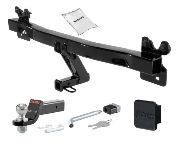 15 - 18 Volvo V60  -- 1.25in. CURT Trailer Hitch + Ball Mount + Cover + Lock Kit by CURT HWA2549 - CURT
