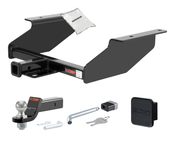 03 - 08 Hyundai Tiburon -- 1.25in. CURT Trailer Hitch + Ball Mount + Cover + Lock Kit by CURT HWA1454 - CURT