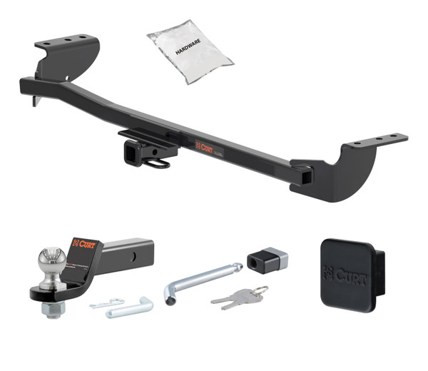 93 - 07 Subaru Impreza Wagon 1.25in. CURT Trailer Hitch + Ball Mount + Cover + Lock Kit by CURT HWA2287 - CURT