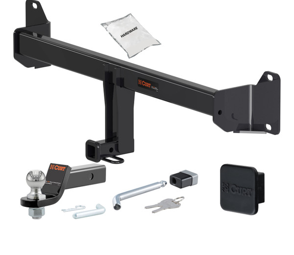 17 - 24 Mini Cooper Countryman -- 1.25in. CURT Trailer Hitch + Ball Mount + Cover + Lock Kit by CURT HWA1967 - CURT