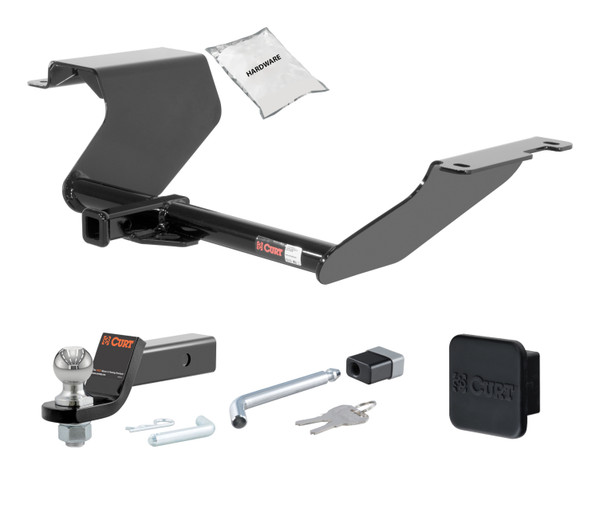 12 - 15 Mazda 5 -- 1.25in. CURT Trailer Hitch + Ball Mount + Cover + Lock Kit by CURT HWA1766 - CURT