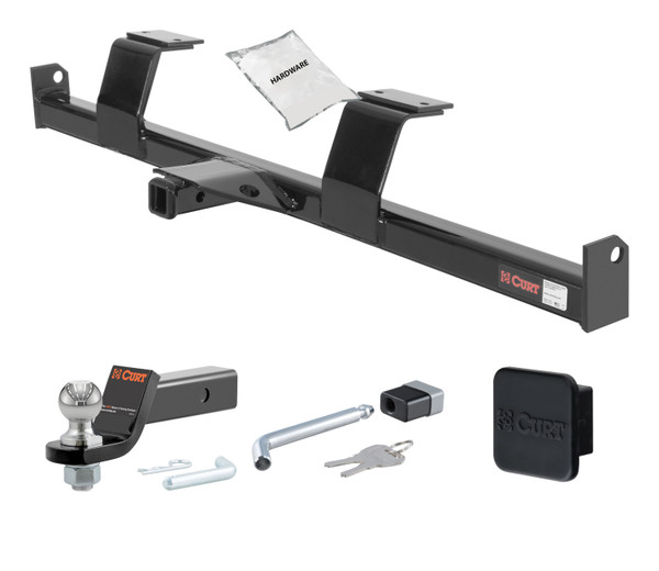 88 - 91 Mazda 929 -- 1.25in. CURT Trailer Hitch + Ball Mount + Cover + Lock Kit by CURT HWA1777 - CURT
