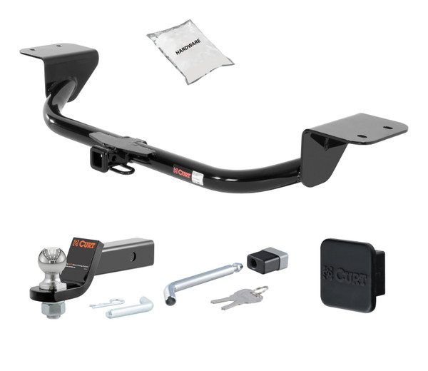 10 - 13 Alfa Romeo ALFA ROMEO -- 1.25in. CURT Trailer Hitch + Ball Mount + Cover + Lock Kit by CURT HWA29 - CURT