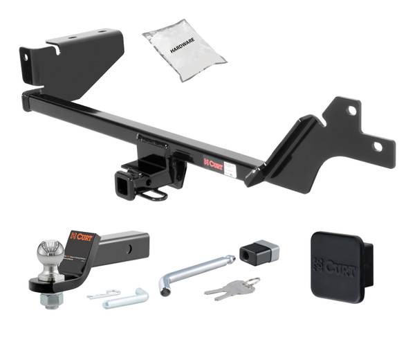 07 - 10 KIA Rondo -- 1.25in. CURT Trailer Hitch + Ball Mount + Cover + Lock Kit by CURT HWA1613 - CURT