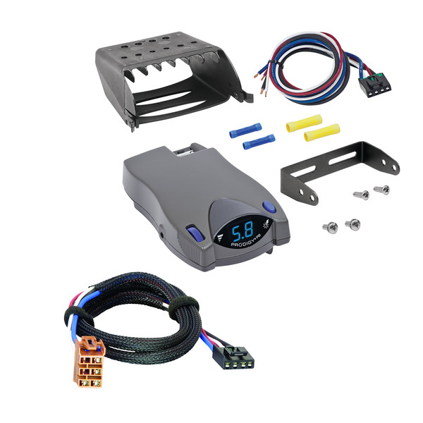 2000-2002 GMC Yukon XL 2500 Tekonsha Prodigy P2 Proportional Brake Controller for Trailers with 1 to 4 Axles Gray 90885 - Tekonsha