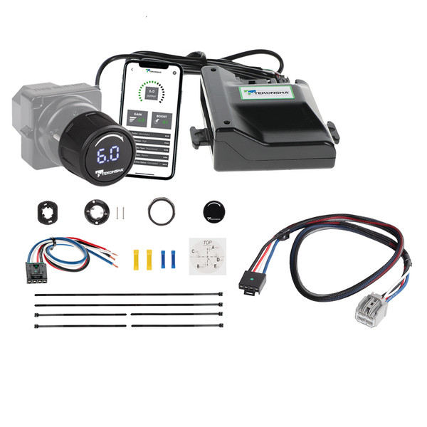 2011-2026 Dodge Durango w/Factory Tow Package Prodigy iD Smart Phone Configured Brake Controller for Trailers with 1?4 Axles, Black 90920 - Tekonsha