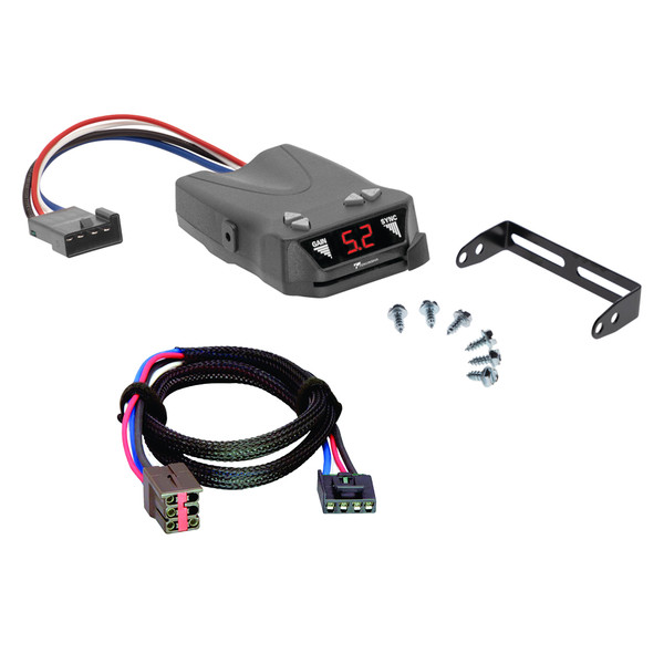 1999-2004 Ford F-250 Super Duty Tekonsha Brakeman IV Time Delay Brake Controller for Trailers with 1 to 4 Axles Black 8507120 - Tekonsha