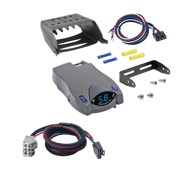 2009-2018 Chevrolet Traverse Tekonsha Prodigy P2 Proportional Brake Controller for Trailers with 1 to 4 Axles Gray 90885 - Tekonsha