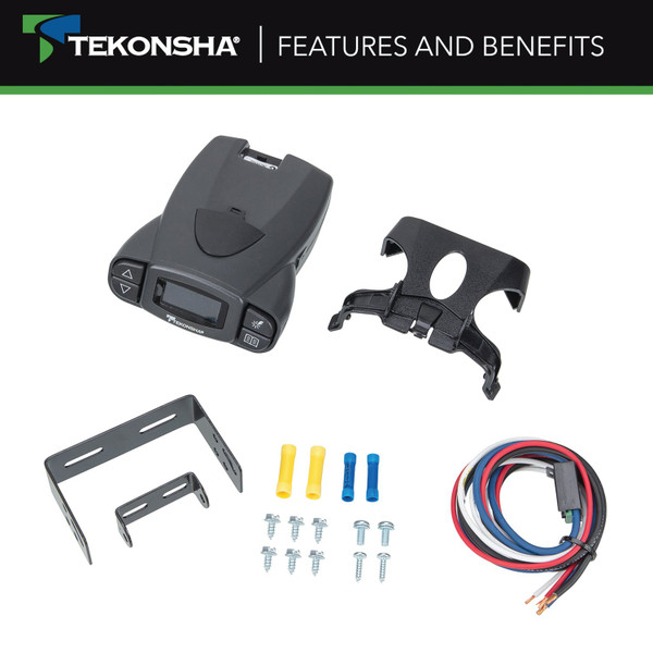 2022-2025 Jeep Wagoneer Prodigy P3 Proportional Brake Controller for Trailers with 1?4 Axles, Black 90195