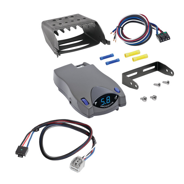 2022-2025 Jeep Grand Wagoneer Prodigy P2 Proportional Brake Controller for Trailers with 1?4 Axles, Gray 90885 - Tekonsha