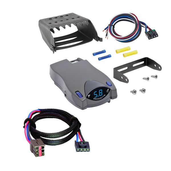 2005-2014 Land Rover Range Rover Tekonsha Prodigy P2 Proportional Brake Controller for Trailers with 1 to 4 Axles Gray 90885 - Tekonsha