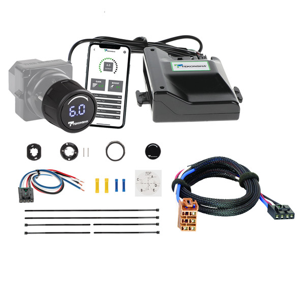 2001-2002 GMC Yukon Denali Tekonsha Prodigy iD Smart Phone Configured Brake Controller for Trailers with 1 to 4 Axles Black 90920 - Tekonsha