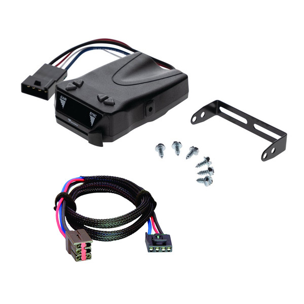 1992-2008 Ford E-150 Econoline Reese Towpower Brakeman IV Time Delay Brake Controller for Trailers with 1 to 4 Axles Black 8507111 - Reese Towpower