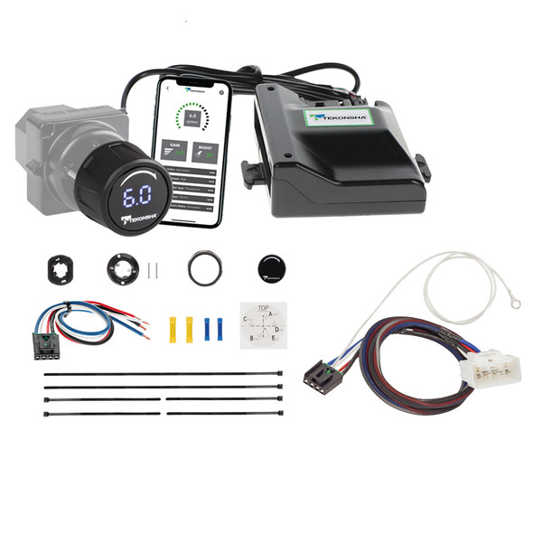 2016-2025 Toyota Tacoma Prodigy iD Smart Phone Configured Brake Controller for Trailers with 1?4 Axles, Black 90920 - Tekonsha