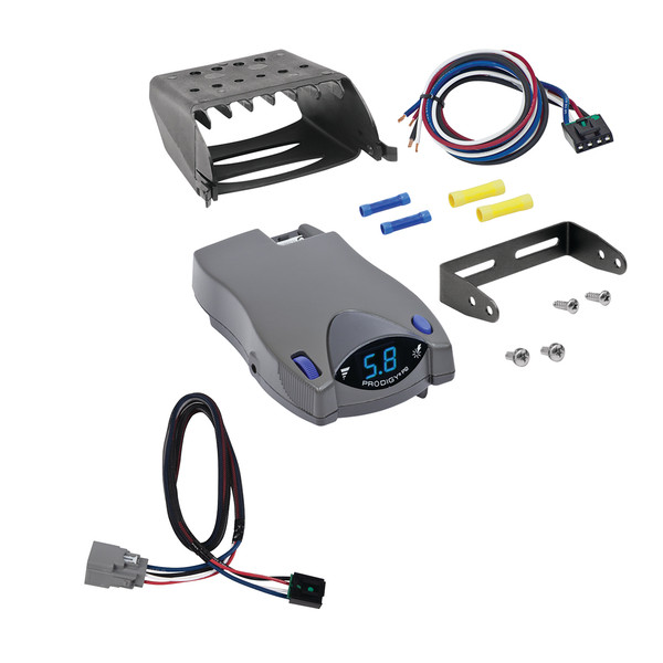 2020-2025 Jeep Gladiator Prodigy P2 Proportional Brake Controller for Trailers with 1?4 Axles, Gray 90885 - Tekonsha