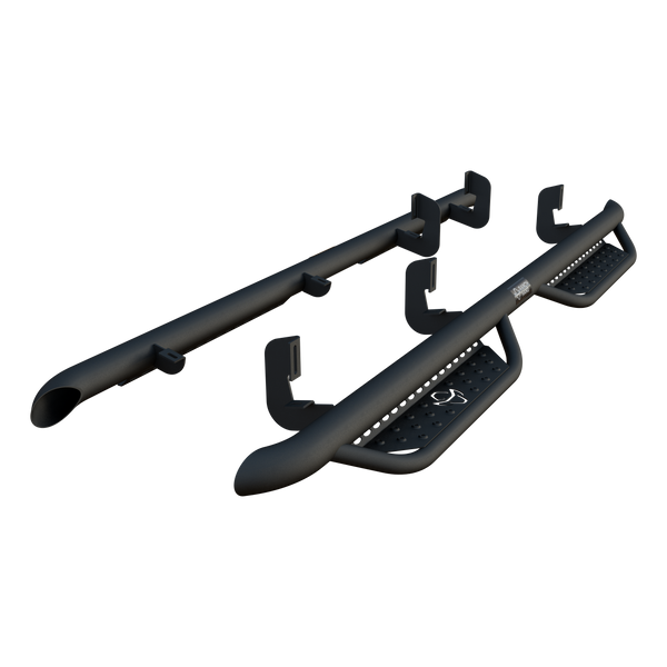 Ranch Hand Midnight Carbide Black Steel Running Steps, Fits Select Silverado, Sierra 1500, 2500, 3500 HD - MRSC071C1B4S - Ranch Hand
