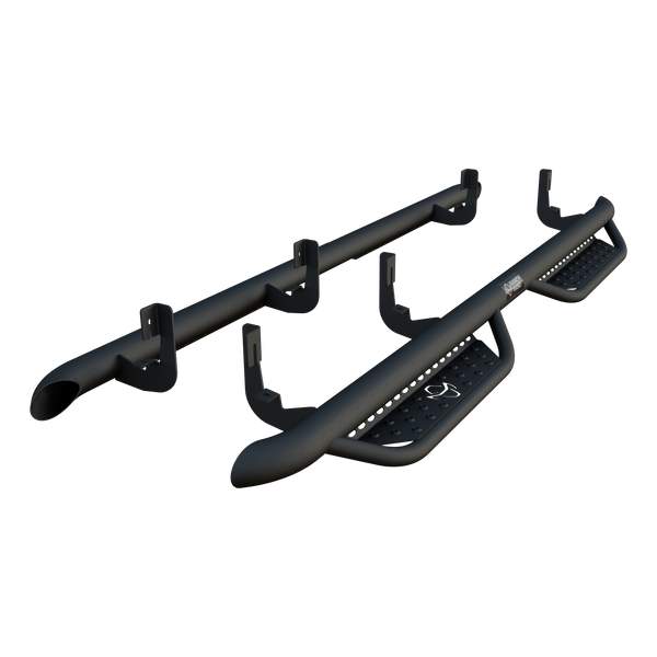 Ranch Hand Midnight Carbide Black Steel Running Steps, Fits Select Silverado, Sierra 1500, 2500, 3500 HD - MRSC191C1B4S - Ranch Hand