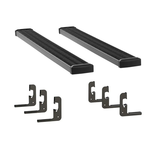 LUVERNE Grip Step 7" x 78" Black Aluminum Running Boards, Select Chevrolet, GMC 415078-400713 - Luverne