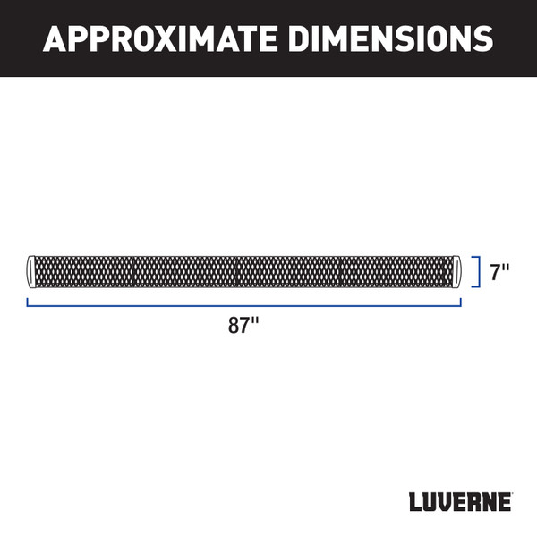 LUVERNE Grip Step 7" x 88" Aluminum W2W Running Boards, Select Silverado, Sierra HD 415088-401449