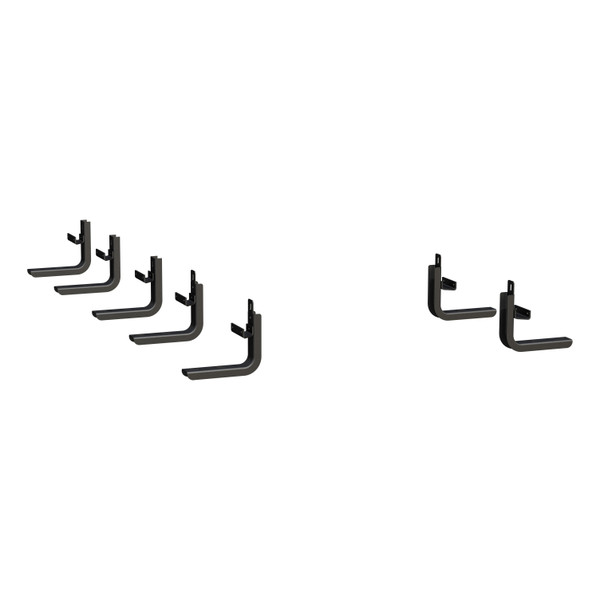 LUVERNE Grip Step 7" x 36", 100" Black Aluminum Running Boards, Select Sprinter 415100-400744