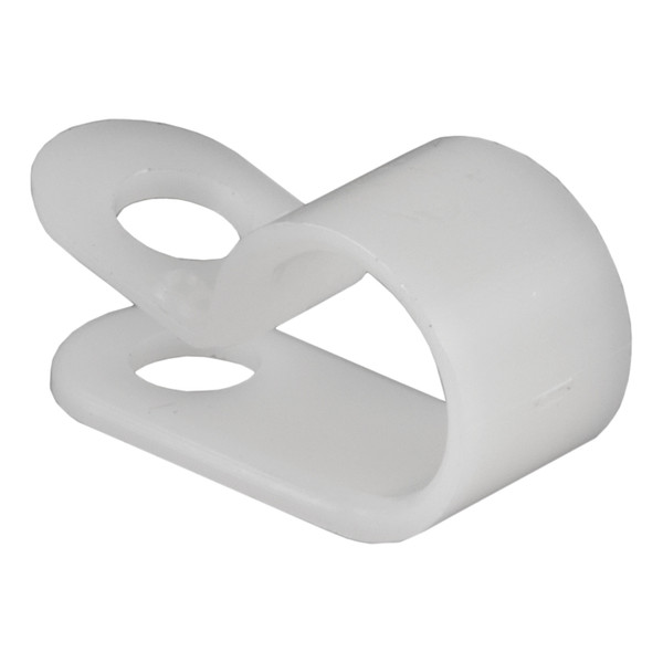 CURT 59828 3/8-Inch Convoluted Slit Loom Wire Protection Tube Clamps, 25-Pack - CURT